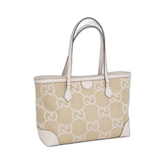 Ophidia Jumbo Gg Medium Tote Camel/Light Pink In Canvas