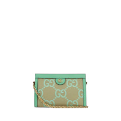 Ophidia Jumbo Gg Small Shoulder Bag Beige/Green Mint In