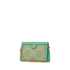 Ophidia Jumbo Gg Small Shoulder Bag Beige/Green Mint In