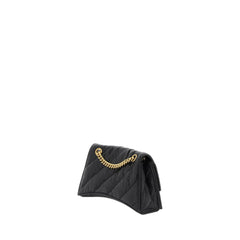 Crush Small Chain Bag Quilted In Black