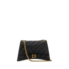 Crush Medium Chain Bag Quilted In Black