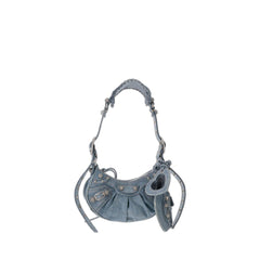 Le Cagole Xs Shoulder Bag Denim In Blue