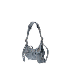 Le Cagole Xs Shoulder Bag Denim In Blue