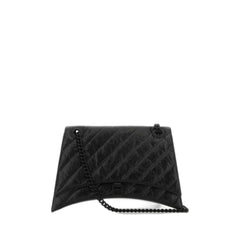 Crush Large Chain Bag Quilted In Black