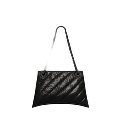 Crush Medium Chain Bag Quilted In Black