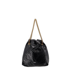 Crush Medium Tote Bag in Black