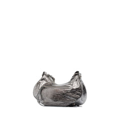 Le Cagole Small Shoulder Bag Metallized In Silver