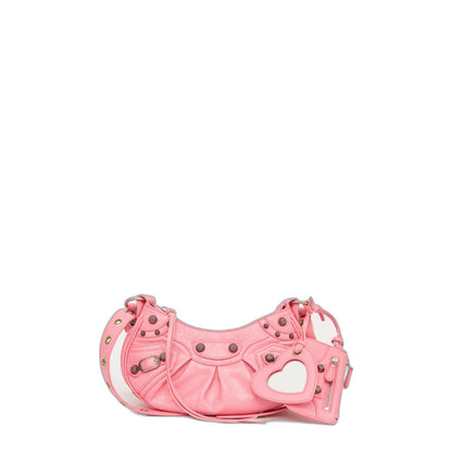 Le Cagole Zipped Xs Shoulder Bag in Pink