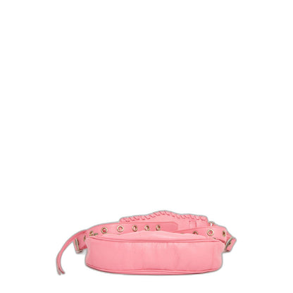 Le Cagole Zipped Xs Shoulder Bag in Pink