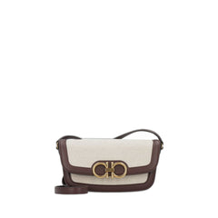 Cloth Crossbody Bag In Beige