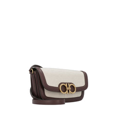 Cloth Crossbody Bag In Beige