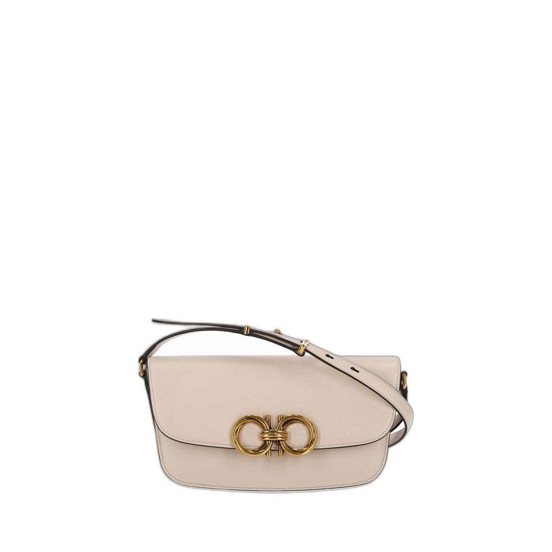 Leather Handbag In White