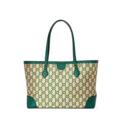 Ophidia Shopping Leather Tote In Green