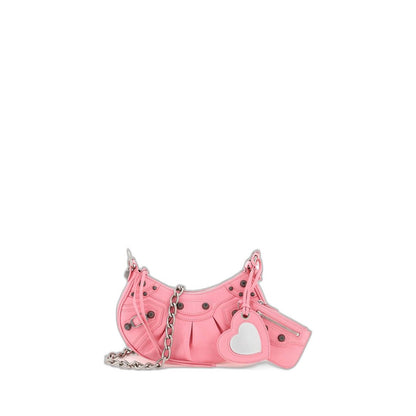Le Cagole XS Arena Lambskin Shoulder Bag - Sweet Pink / Bubblegum Pink