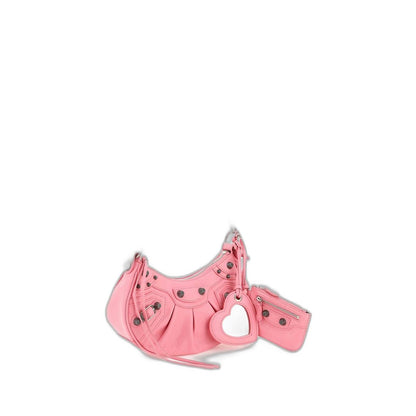 Le Cagole XS Arena Lambskin Shoulder Bag - Sweet Pink / Bubblegum Pink