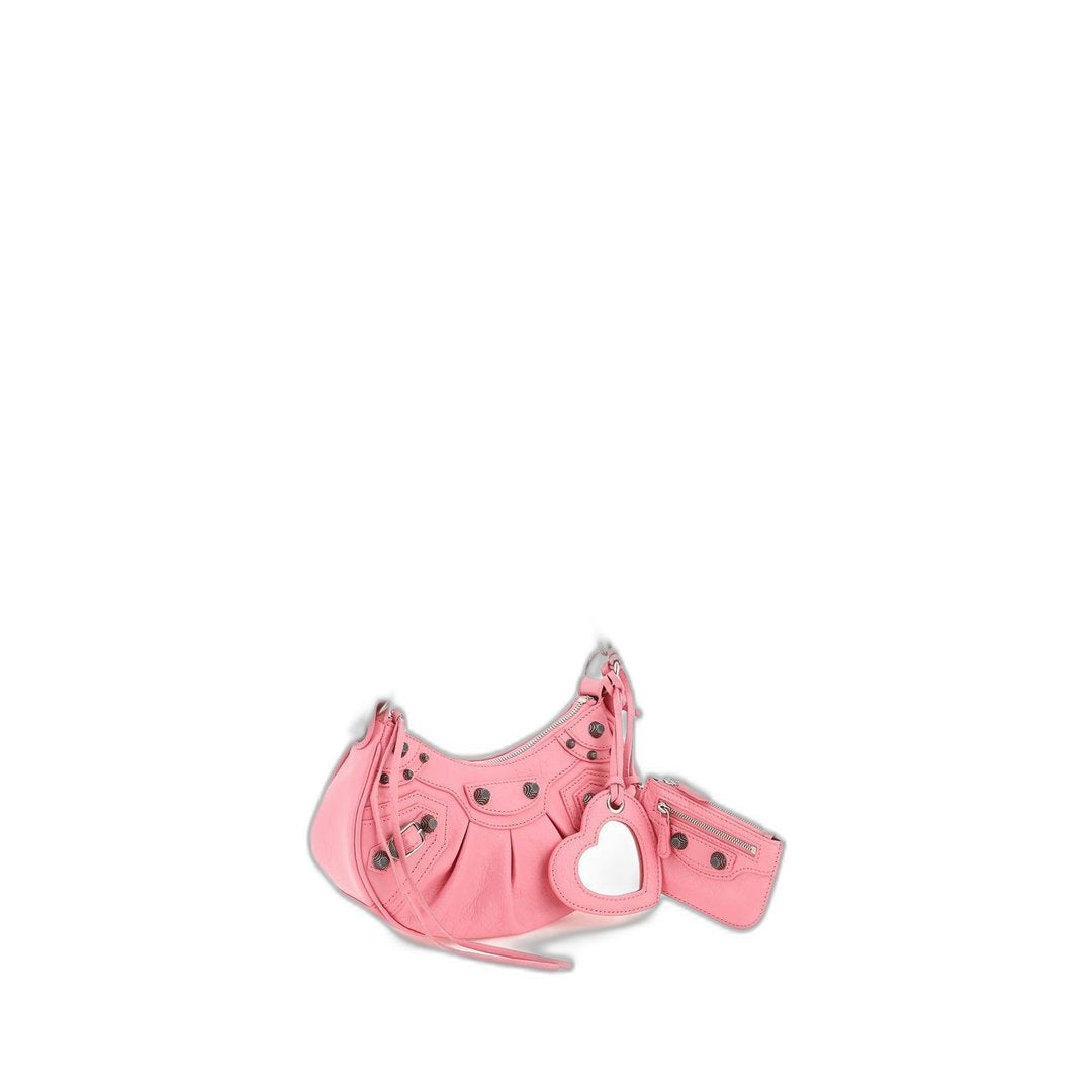 Le Cagole XS Arena Lambskin Shoulder Bag - Sweet Pink / Bubblegum Pink