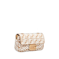 Fendi Baguette Chain Rafia Shoulder Bag