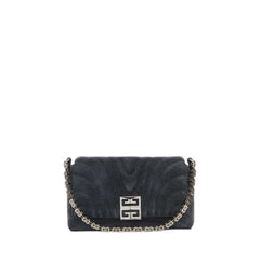 Black Denim Medium 4G Soft Handbag