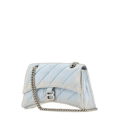 Balenciaga Denim Crush S Shoulder Bag