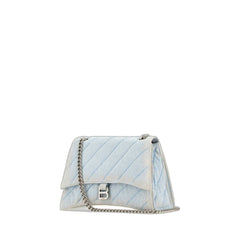 Light-Blue Denim Crush M Shoulder Bag