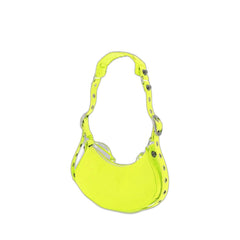 Le Cagole Xs Shoulder Bag In Neon Yellow