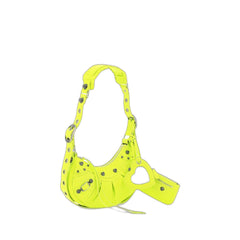 Le Cagole Xs Shoulder Bag In Neon Yellow