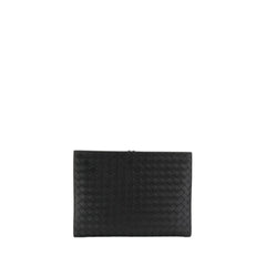 Black Intrecciato Document Case