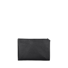 Men's Black Intrecciato Document Case