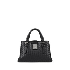 Roma Mini Intrecciato Tote Bag In Black