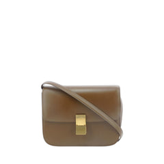 Medium Classic Bag In Box Calfskin-Camel