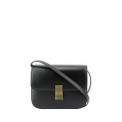 Medium Classic Bag In Box Calfskin In Black