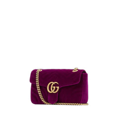 GG Marmont Velvet Shoulder Bag