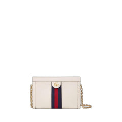 Ophidia Small White Shoulder Bag