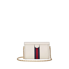 Ophidia Small White Shoulder Bag