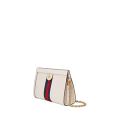 Ophidia Small White Shoulder Bag