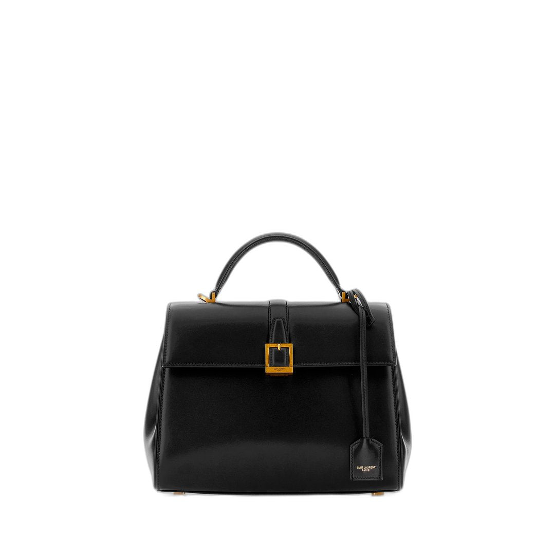 Le Fermoir Small Top Handle Bag In Shiny Leather