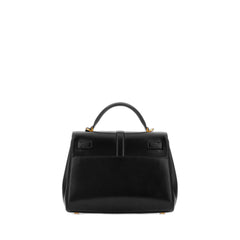 Le Fermoir Small Top Handle Bag In Shiny Leather