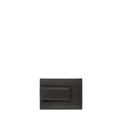 Black Gancini Leather Credit Card