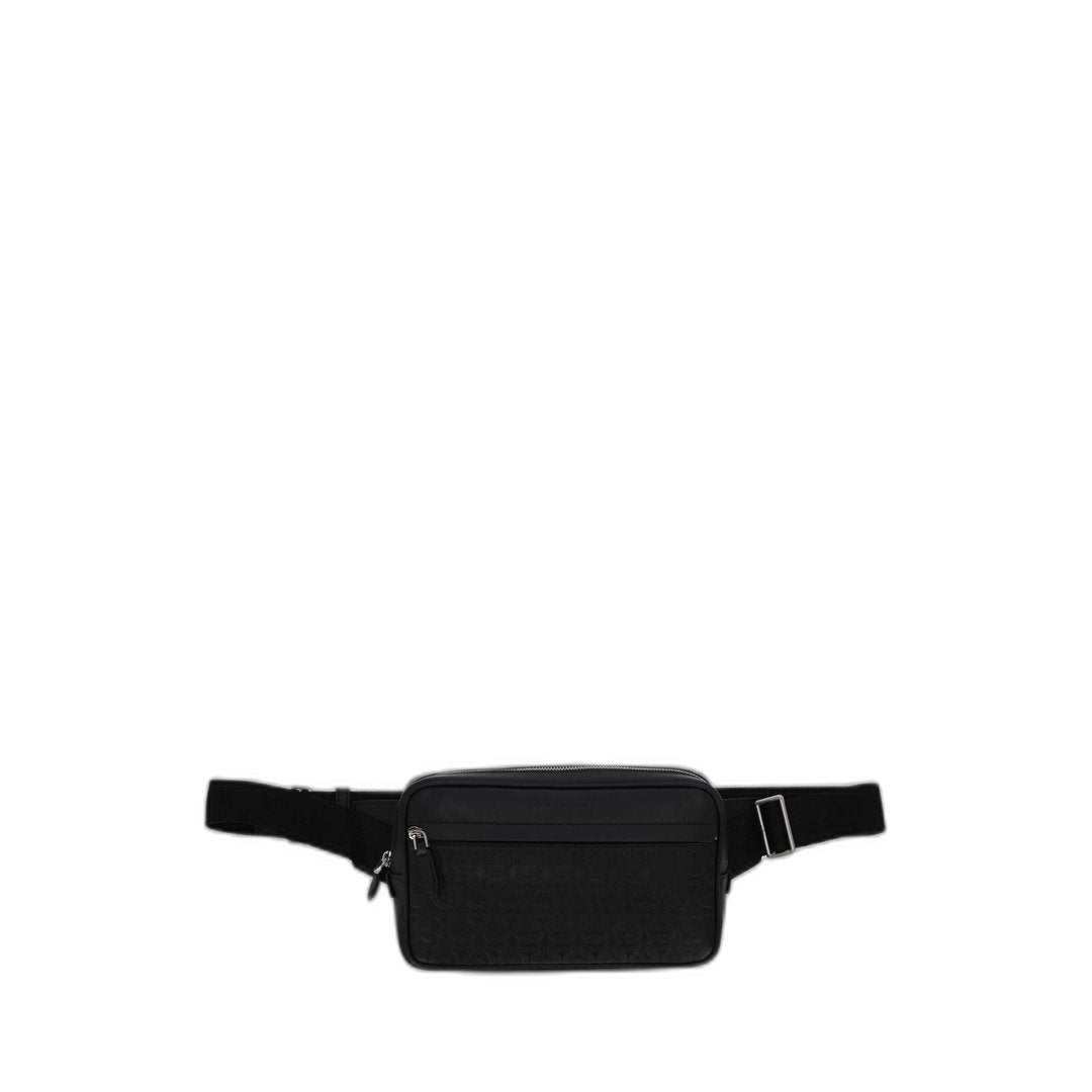 Black Men'S Gancini Waist Bag Item No