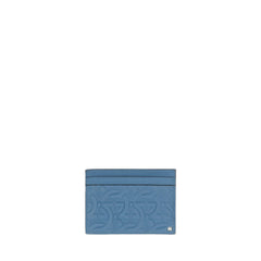 Blue Gancini Leather Card Case