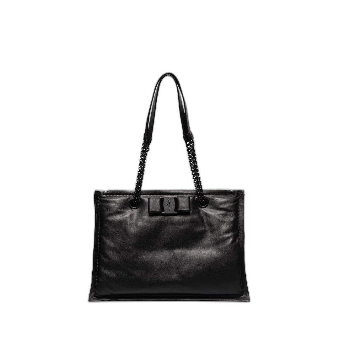 Viva Bow Bag Black Tote