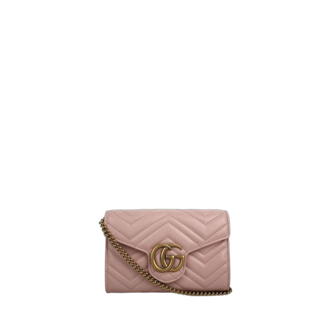 Gg Marmont Shoulder Bag Mini Pink