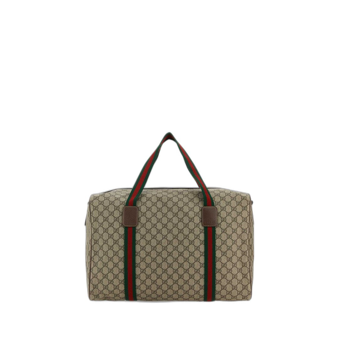 Medium Duffle Bag Web Beige Brown