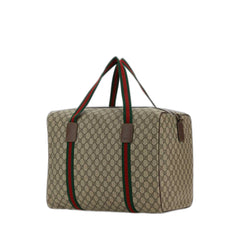 Medium Duffle Bag Web Beige Brown