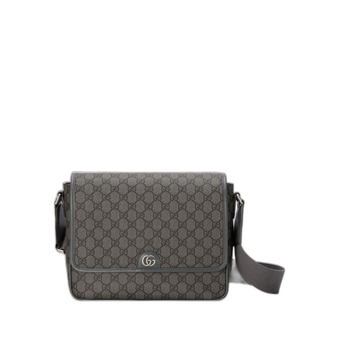 Ophidia Medium Messenger Bag Grey Black