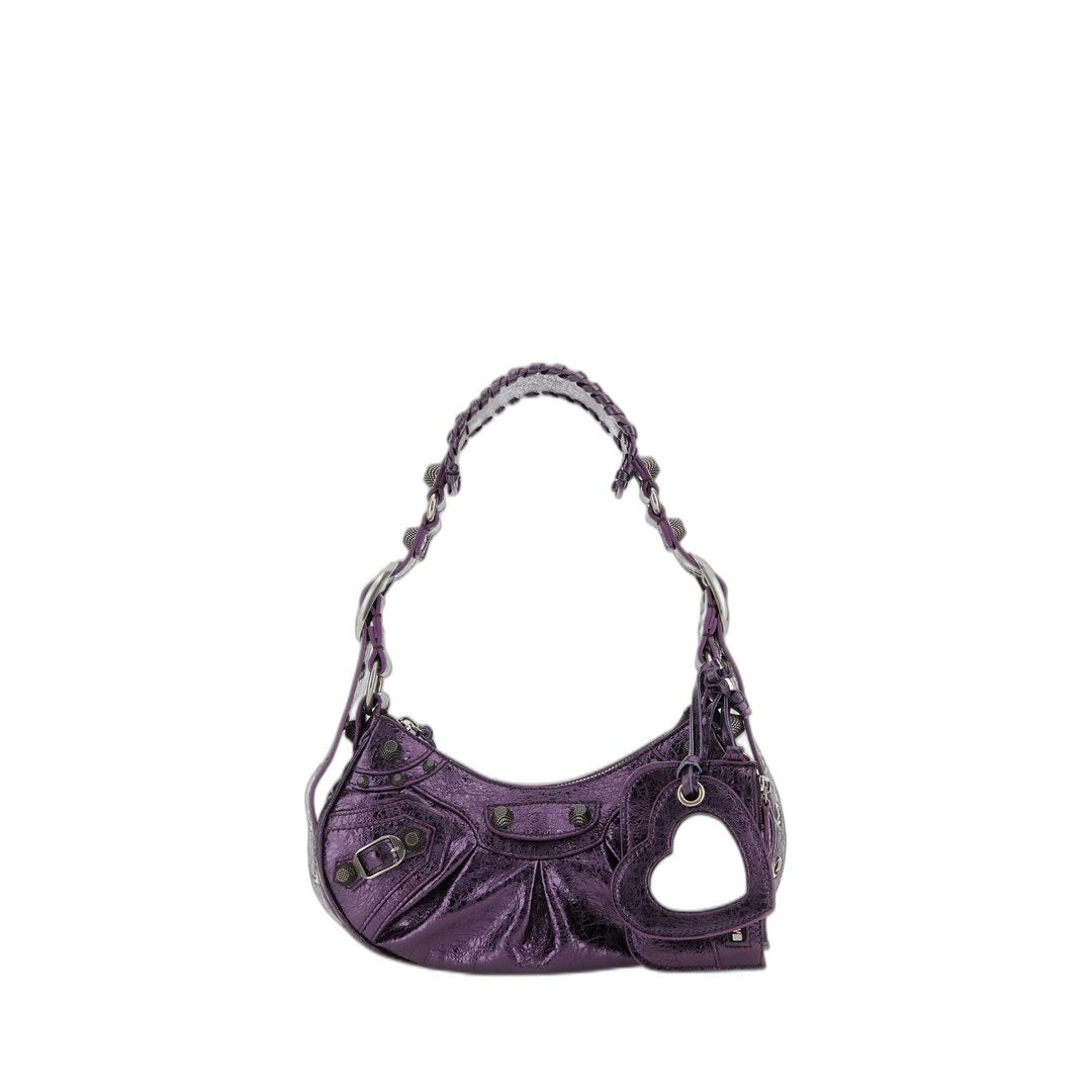 Le Cagole Xs Shoulder Bag Metallized Purple