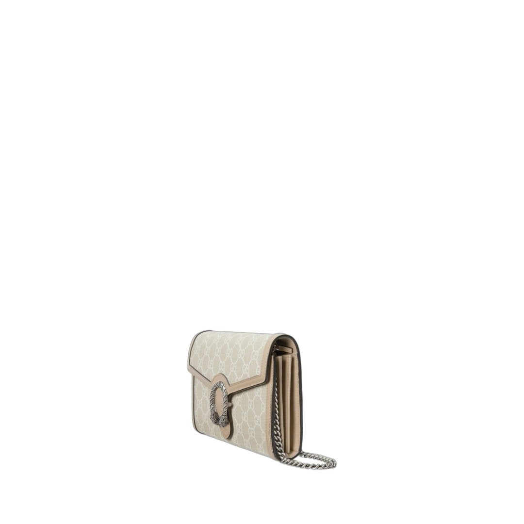 Dionysus Gg Mini Chain Wallet Beige