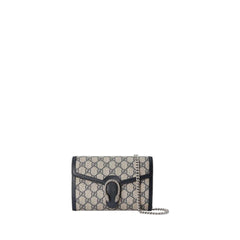 Dionysus Gg Mini Chain Wallet Beige Blue