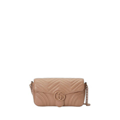 Gg Marmont Matelasse Shoulder Bag Rose Pink