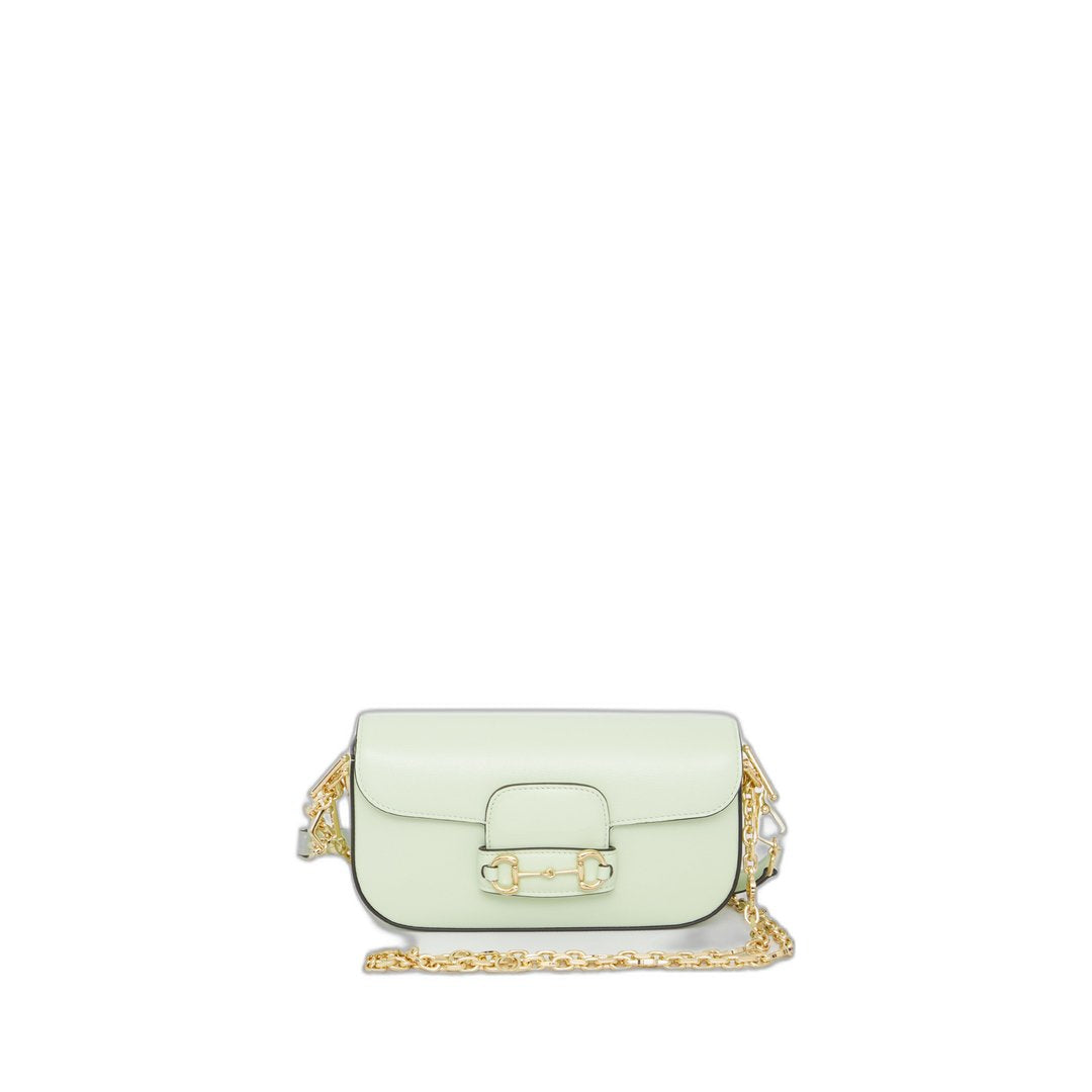 Horsebit 1955 Small Shoulder Bag Light Green